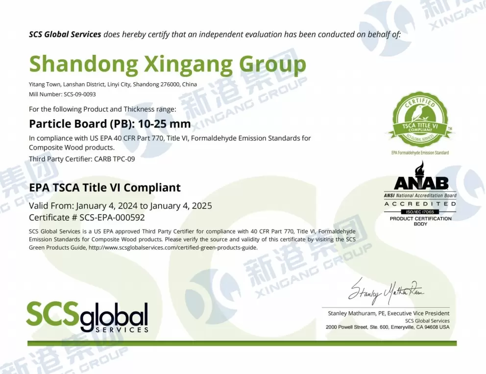 Certificado SCS-EPA-000592