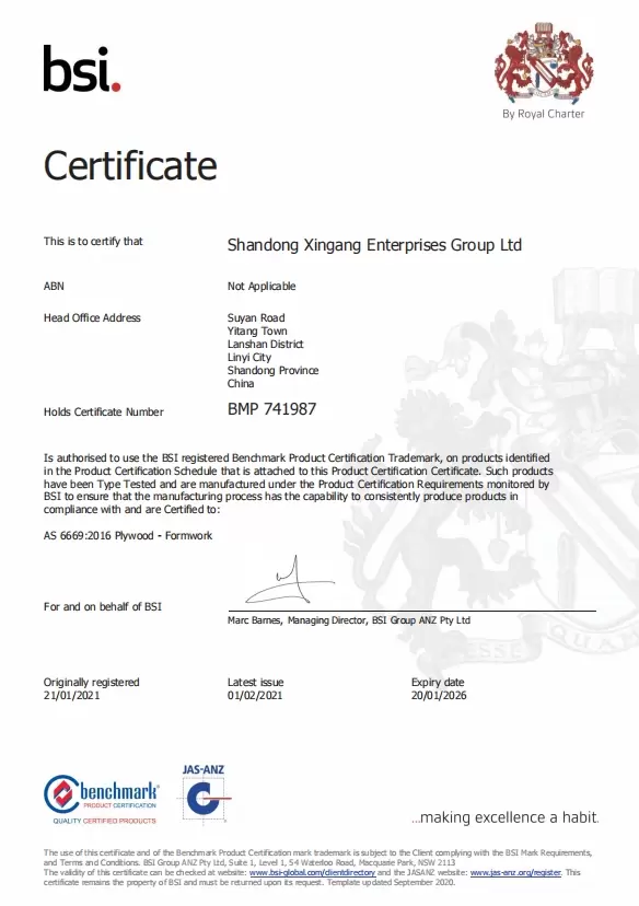 CERTIFICADO F17