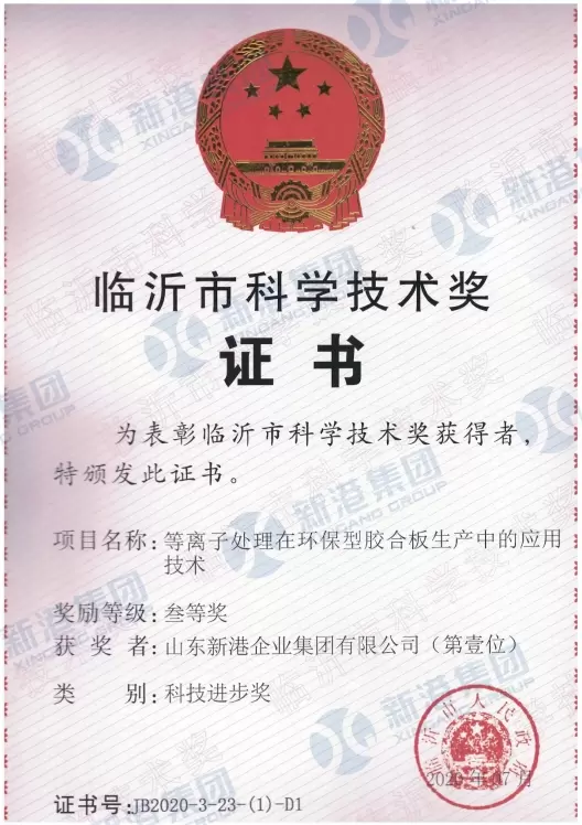 Certificado del Premio de Ciencia y Tecnolog&iacute;a