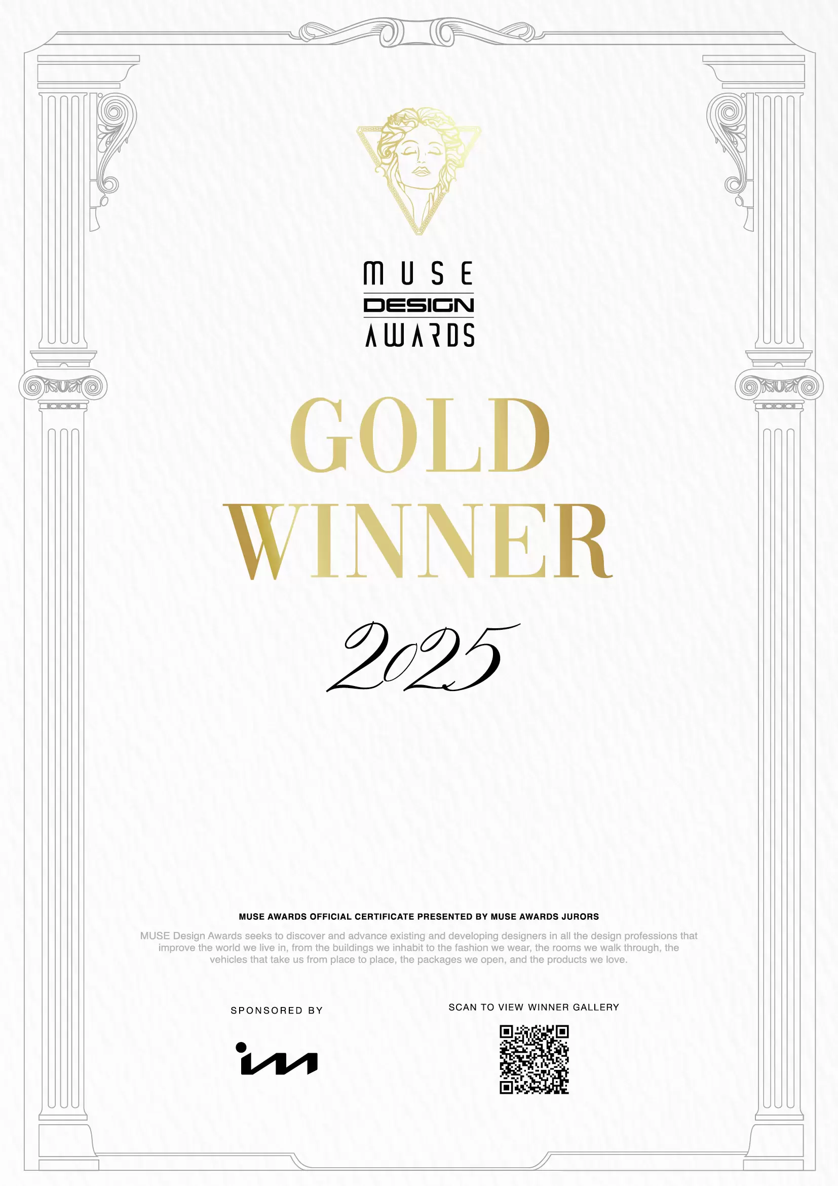 &iexcl;XINGANG BIONIC F-LSB ha sido galardonado con la medalla de oro en los Muse Design Awards!
